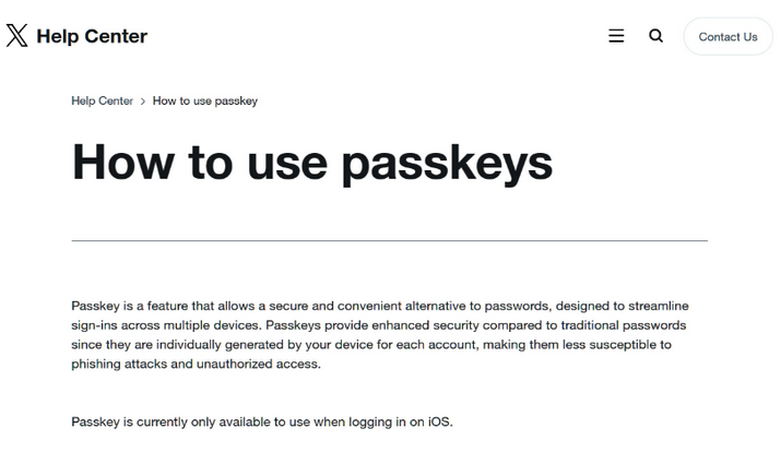 清城苹果维修店铺分享iOS用户如何通过通行密钥(Passkey)登录 